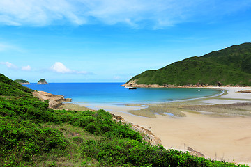 Image showing Sai Wan beach in Hong Kong