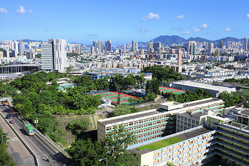 Image showing downtown of Hong Kong city