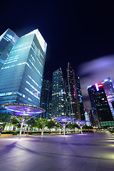 Image showing Singapore City at dusk