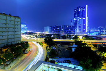 Image showing highway in city at night