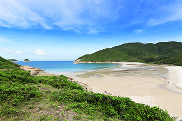 Image showing Sai Wan beach in Hong Kong