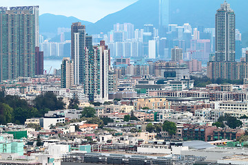 Image showing downtown of Hong Kong city