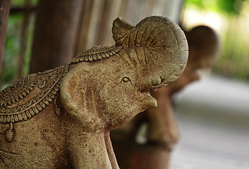 Image showing stone elephant statue