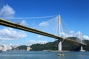 Image showing Ting Kau bridge