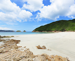 Image showing Sai Wan beach in Hong Kong