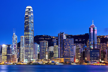 Image showing Hong Kong Skyline at night