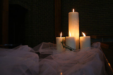 Image showing Wedding Candles