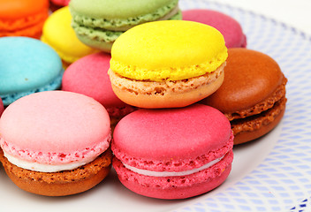 Image showing Colorful macaroon