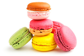 Image showing Tasty colorful macaroon