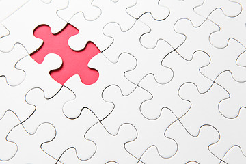 Image showing missing red puzzle piece