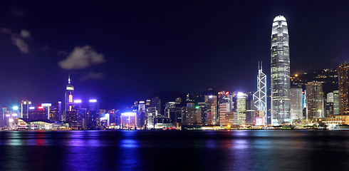 Image showing Hong Kong city at night