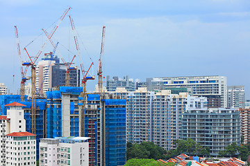 Image showing construction site in Singapore