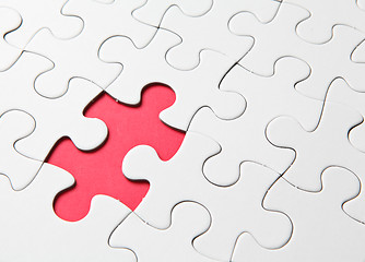 Image showing missing red puzzle piece