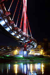 Image showing bridge at night in Taiwan