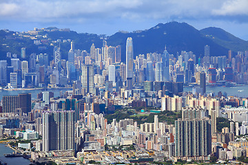 Image showing downtown of Hong Kong city