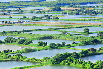 Image showing Fish hatchery pond