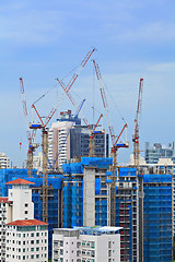 Image showing construction site in Singapore