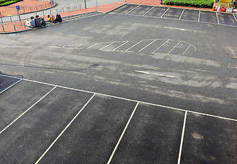 Image showing outdoor car park