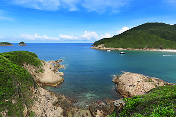 Image showing Sai Wan beach in Hong Kong