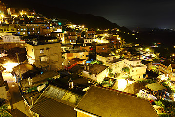 Image showing jiu fen village at night, in Taiwan