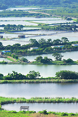 Image showing Fish hatchery pond