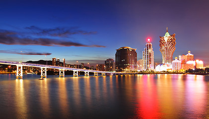 Image showing Macau at night