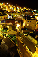 Image showing jiu fen village at night, in Taiwan