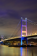 Image showing Tsing Ma Bridge at Hong kong