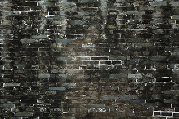 Image showing chinese old bricks wall 