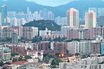 Image showing downtown of Hong Kong city