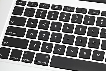 Image showing Closeup of computer keyboard