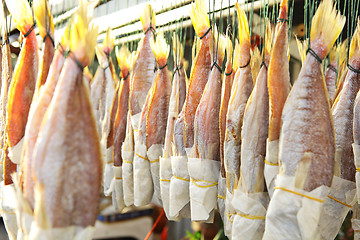 Image showing salted fishes