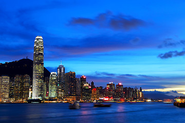 Image showing Hong Kong cityscape at night