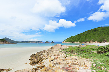 Image showing Sai Wan beach in Hong Kong