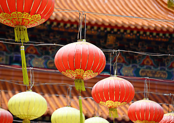 Image showing Rows Of Chinese Lantern