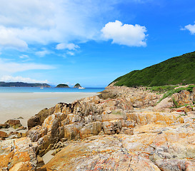 Image showing Sai Wan beach in Hong Kong