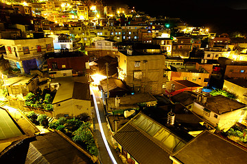 Image showing chiu fen village at night, in Taiwan