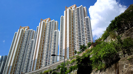 Image showing apartment block in Hong Kong