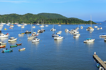 Image showing yacht in bay