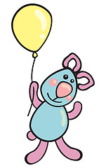 Image showing Teddy with balloon