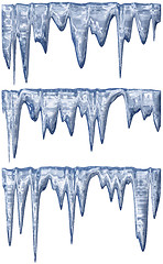 Image showing Thawing icicles