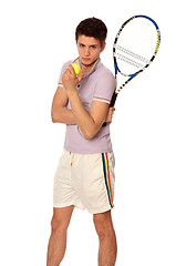 Image showing playing tennis