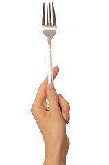 Image showing fork in the hand