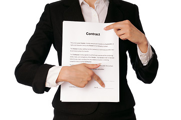 Image showing Signing of a contract