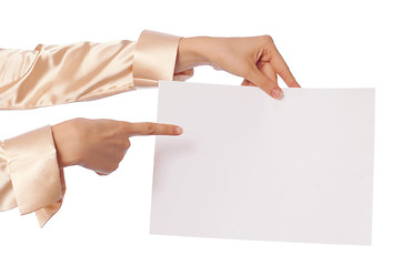 Image showing white blank paper