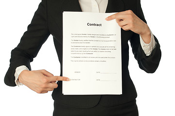 Image showing Contract