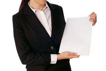 Image showing white blank paper