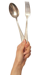 Image showing spoon and fork