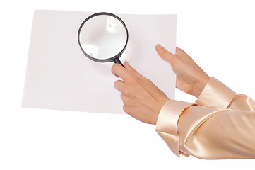 Image showing White blank paper