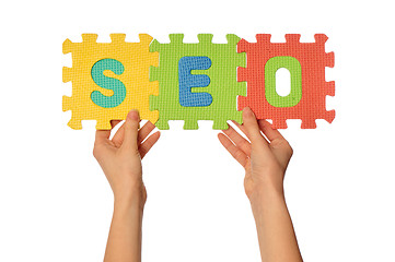 Image showing SEO puzzles